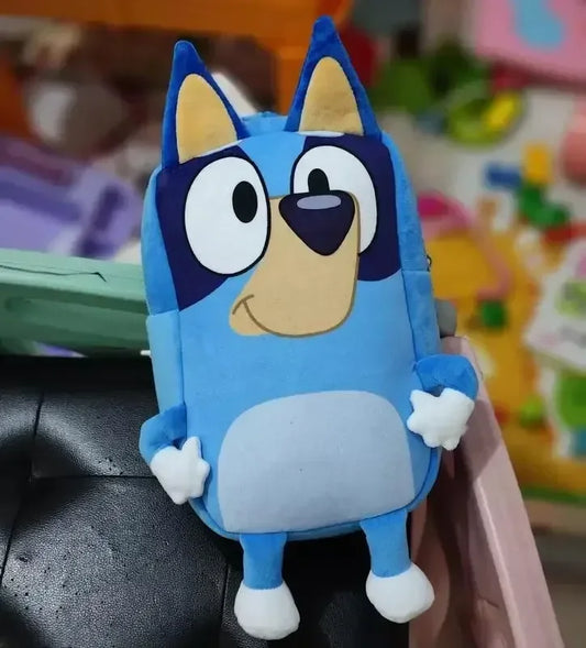 Cartoon Bluey Family Cosplay Kindergarten Children Schoolbag Bluebin Dog Backpack Kawaii Blue Orange Dog Backpack Children Gifts Good Vibrations