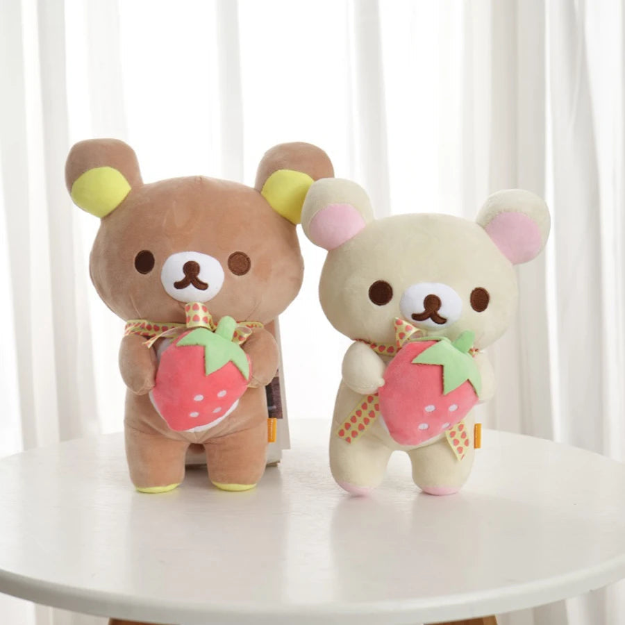 Anime Rilakkuma Cartoon Plush Doll Soft bear Toys Kawaii Room Decor Teddy Bear Plushies Cute Couple Bear Xmas Gifts For Girls Good Vibrations