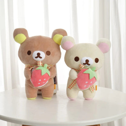 Anime Rilakkuma Cartoon Plush Doll Soft bear Toys Kawaii Room Decor Teddy Bear Plushies Cute Couple Bear Xmas Gifts For Girls Good Vibrations