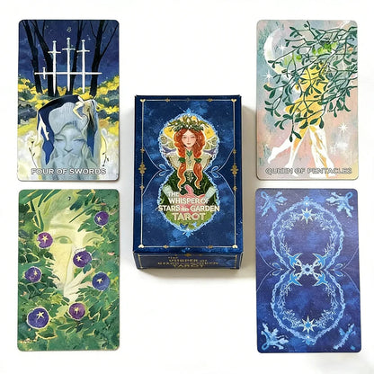 1 Box of Starry Whispers & Garden Tarot (10.3×6 cm), Featuring Exquisite Natural Illustrations, Professional Divination Card Gam Good Vibrations