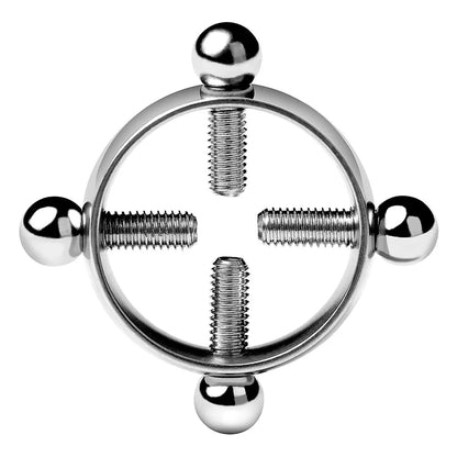 1Pcs Stainless steel cross nipple ring with adjustable nipple clip without piercing Good Vibrations