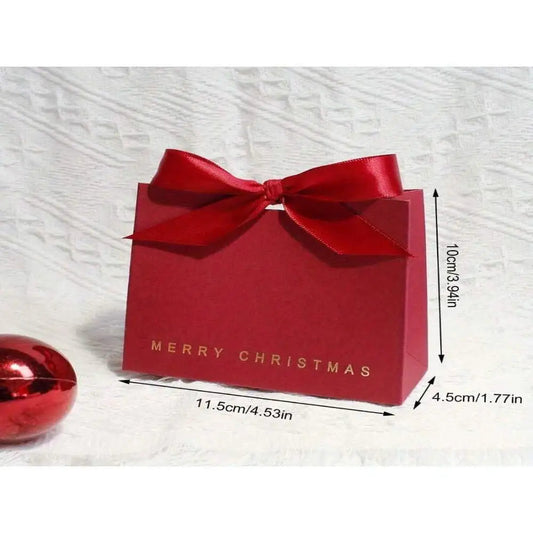5 Simple Christmas Gift Boxes Gold Foil Merry Christmas Letters Black Red Green Holiday Boxes Good Vibrations