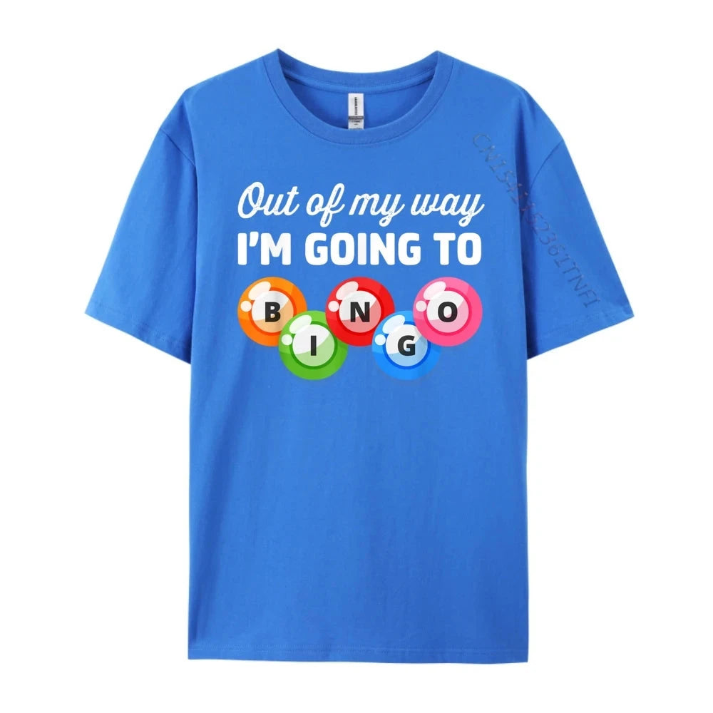Out Of My Way I M Going Bingo Player T Shirts For Men Adult Men's Shirts Gothic Style Good Vibrations