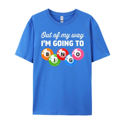 Out Of My Way I M Going Bingo Player T Shirts For Men Adult Men's Shirts Gothic Style Good Vibrations