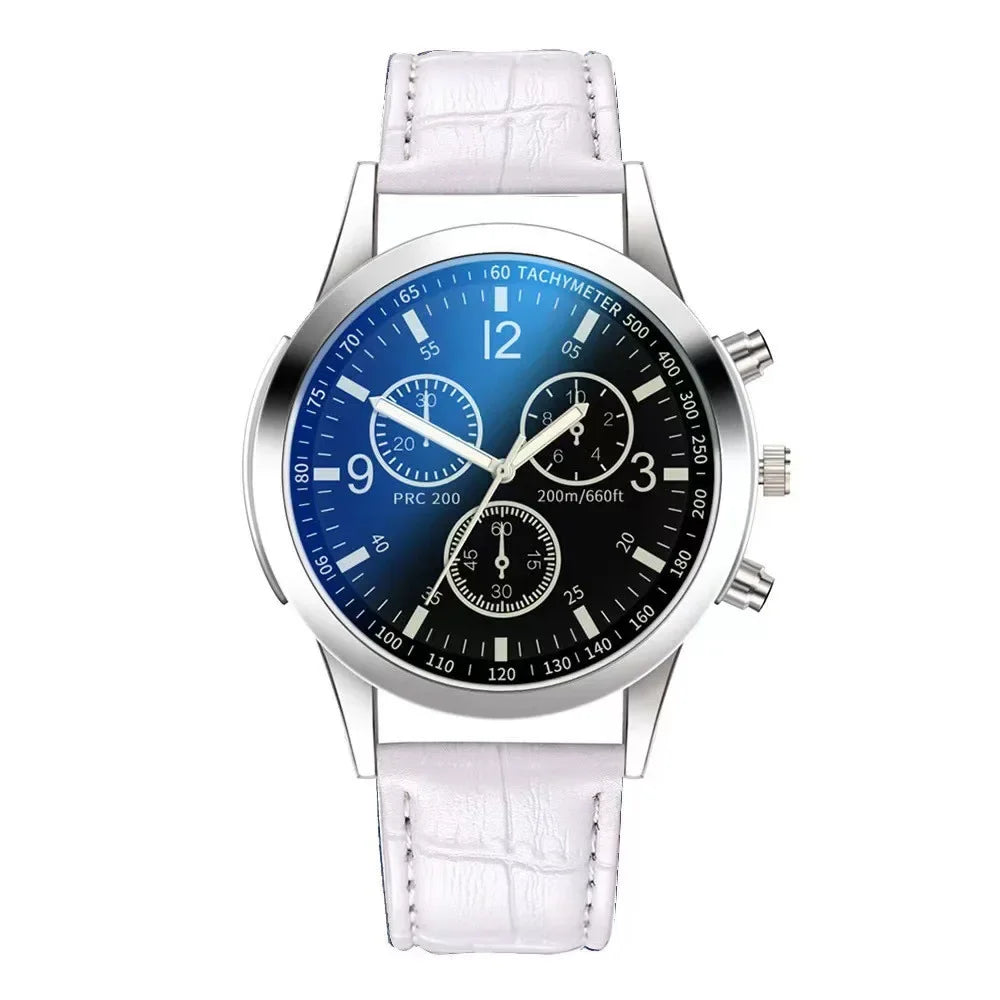 New Men Watches Luxury Band Round Watch Fashion Blu-ray Roman Watch for Man Relojes Para Hombre שעון ספורט Часы Мужские Наручные Good Vibrations