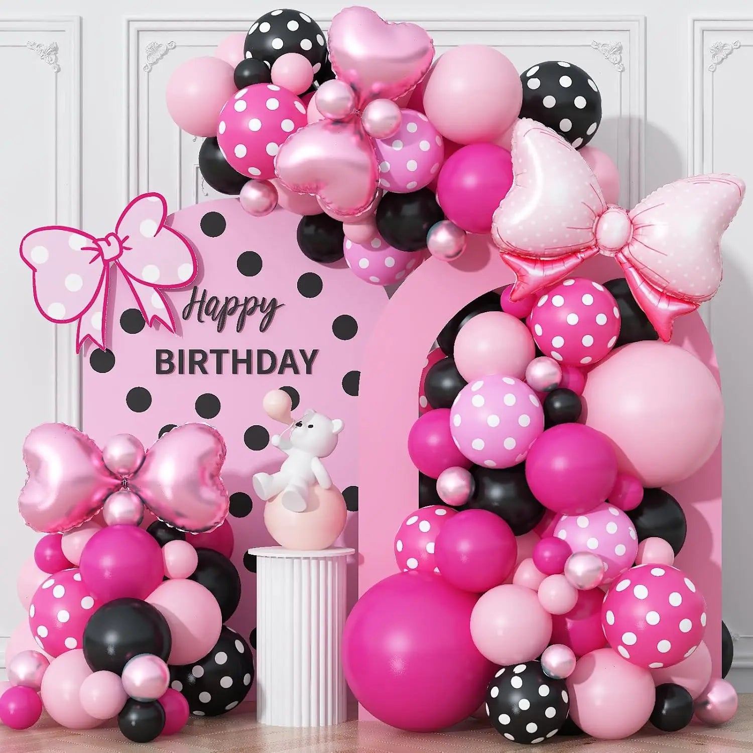 Rainbow Coloured Balloon Arch for Candy Sweet Birthday Party Decorations Donut Grow Ice Cream Birthday Party Decorations Good Vibrations