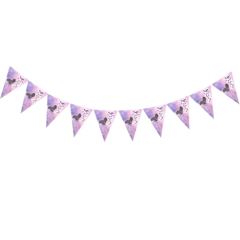 Mermaid Party Decorations Supplies Mermaid Disposable Plates Cup Napkins Set for Girls Baby Shower Mermaids Princess Birthday Good Vibrations