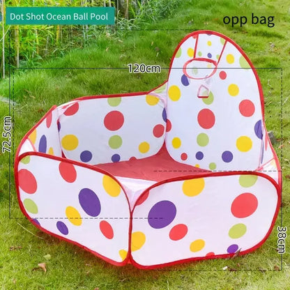 Kids Castle Tent Tunnel 3 Piece Set Boys Girls Princess Playhouse Indoor Outdoor Crawling Game Foldable Toy Ocean Ball Pool Gift Good Vibrations