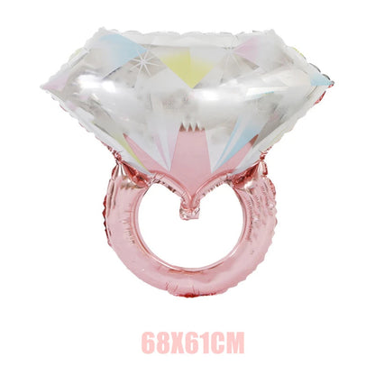 Bride To Be Balloons Rose Gold Letters Foil Balloon Team Wedding Decorations Bachelorette Party Supplies Good Vibrations