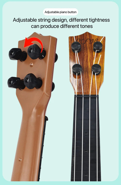 35cm Children Guitar Toy Can Be Used To Play Elementary Instruments With Paddles Simulating Yukrili Music Toys Good Vibrations