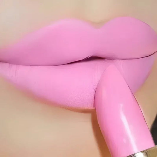 Long Lasting Velvet Matte Lipstick Waterproof Non-stick Cup Lip Sticks Sexy Nude Brown Red Pink Lipsticks Women Makeup Cosmetics Good Vibrations