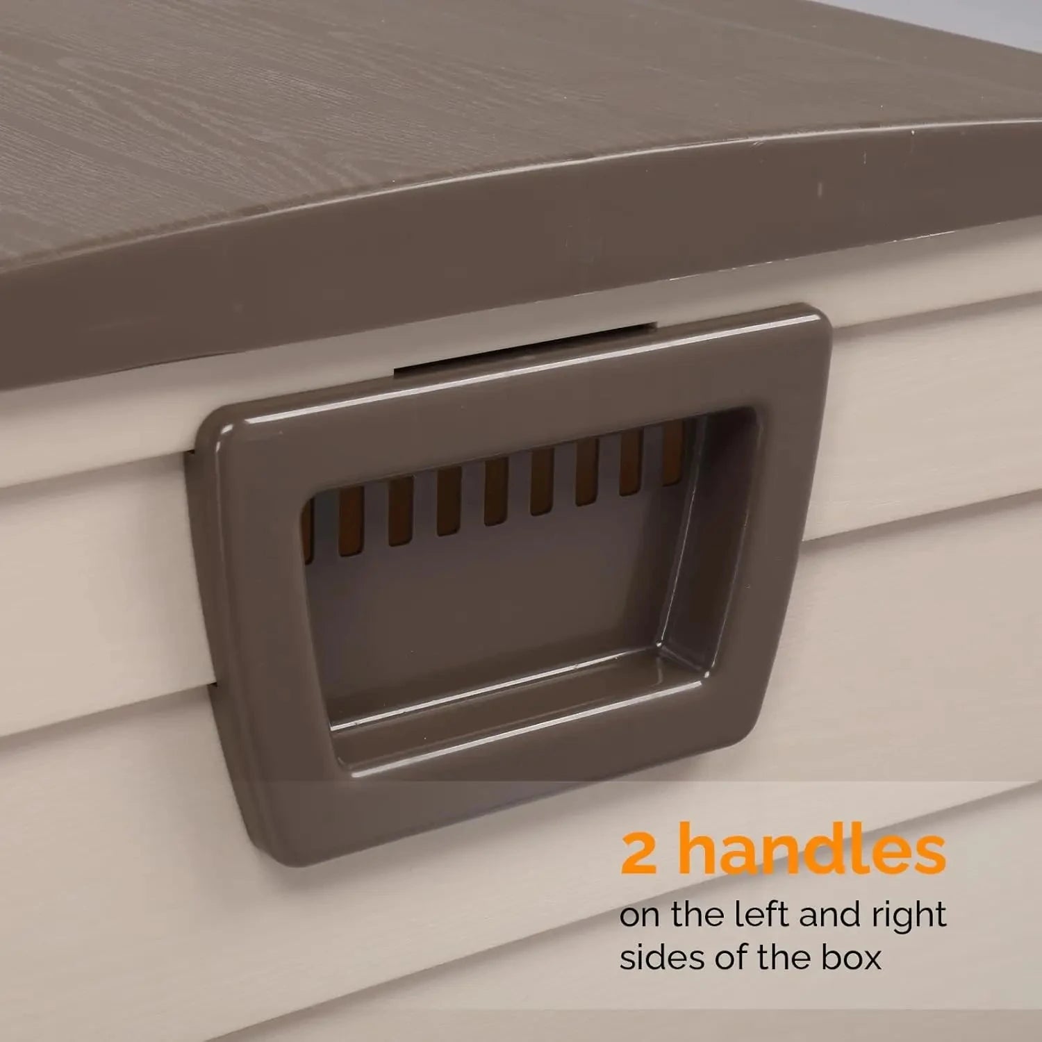 75 Gallon Outdoor Storage Box, Lockable Plastic Storage Containers with Lid, Patio Deck Box Furniture for Garden, Pool, Balcony, Good Vibrations