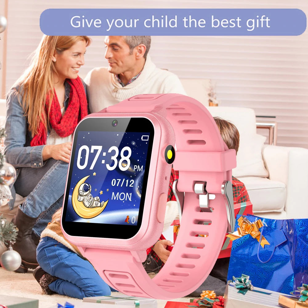 Children's Wristwatch 24 Games Kids Smart Watch Music Play Pedometer Tracker Time Display Video Audio Record Torch Smartwatch Good Vibrations