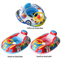 Inflatable Swimming Rings Baby Water Play Games Seat Float Boat Child Swim Circle Fun Pool Bathtub Beach Party Summer Water Toy Good Vibrations