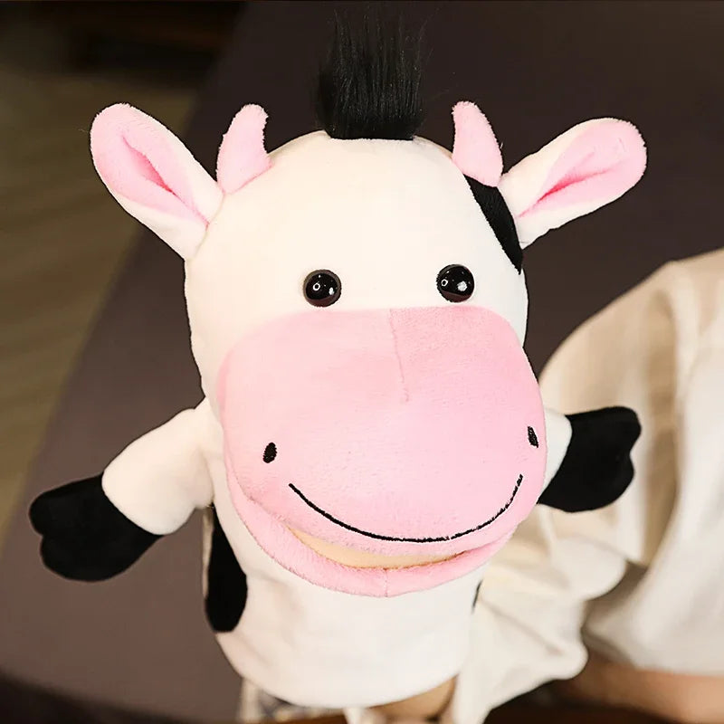 Stuffed Plush Animals Toys Hand Finger Puppet Kawaii Dolls Educational Baby Toys Learning & Education Monkey Tiger Children Gift Good Vibrations