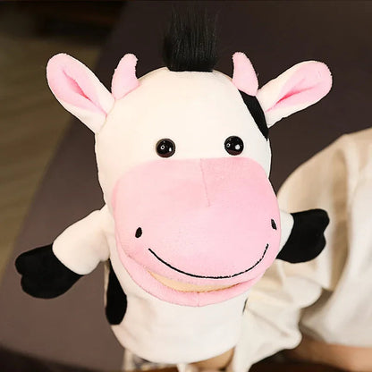 Stuffed Plush Animals Toys Hand Finger Puppet Kawaii Dolls Educational Baby Toys Learning & Education Monkey Tiger Children Gift Good Vibrations