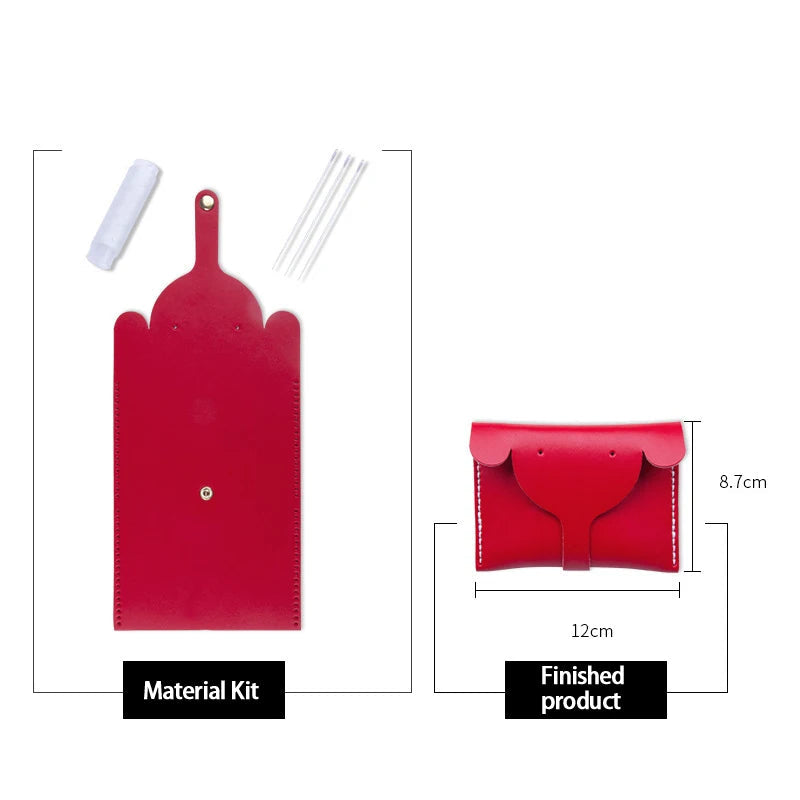 DIY PU Coin Purse Craft Kit Casual Solid Color Cartoon Style Elephant Small Bag Good Vibrations