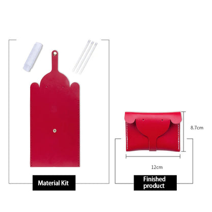 DIY PU Coin Purse Craft Kit Casual Solid Color Cartoon Style Elephant Small Bag Good Vibrations