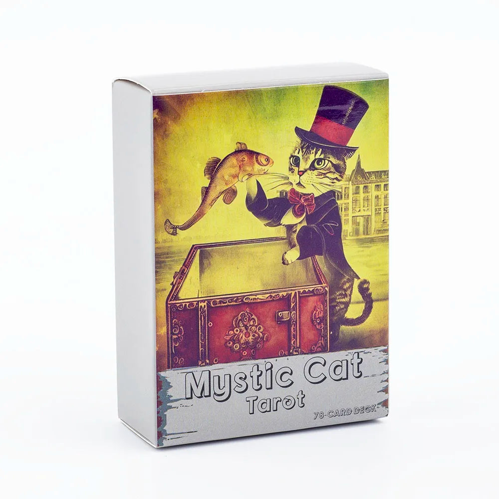 Meaning Tarot Cards 78 Cards Deck English Visions Divination Edition Board Game for Beginners Pocket Size Tarot Learning Deck Good Vibrations