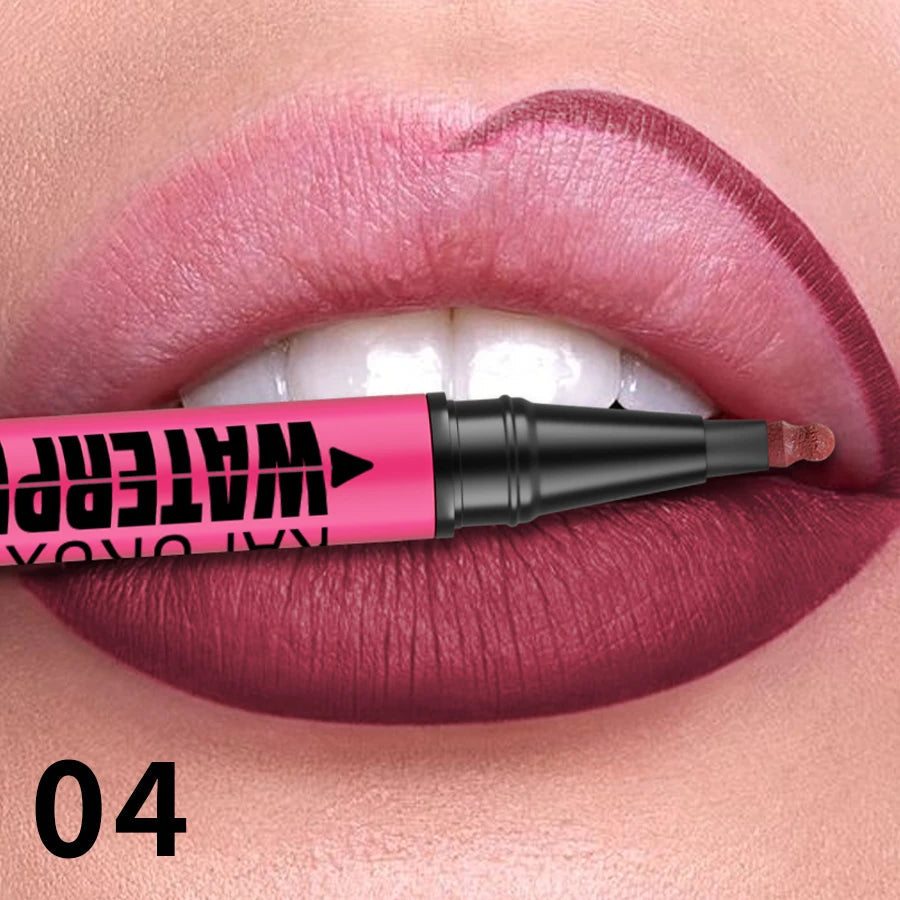 1PC Liquid Matte12-Color Lipliner Pencil Waterproof Plumping Stain Lipstick Natural Lip Liner Outline Lips Contour Makeup Good Vibrations