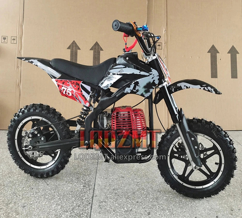 49CC 50CC 4-Stroke ATV OFF-road Gasoline Motorcycle Racing MOTO Dirt Bike Motorbike For Adult Children Boy Girl Child Men Women Good Vibrations