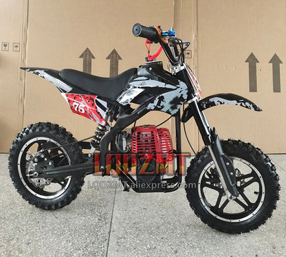 49CC 50CC 4-Stroke ATV OFF-road Gasoline Motorcycle Racing MOTO Dirt Bike Motorbike For Adult Children Boy Girl Child Men Women Good Vibrations