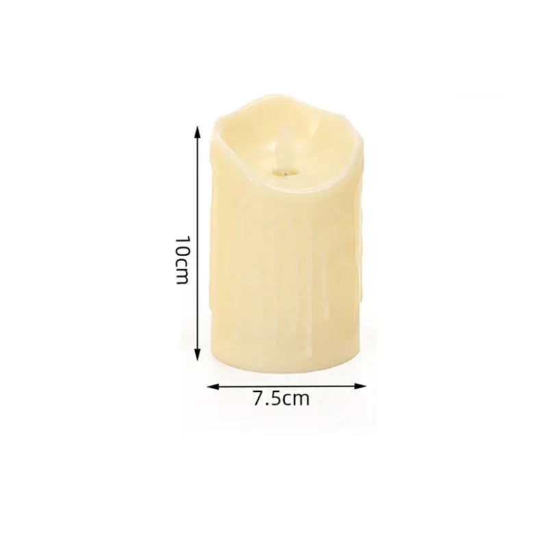 Flameless Flickering Electronic Candles Led Candles Battery Operated Home Decor Accessories for Birthday Hotel Wedding Candle Good Vibrations