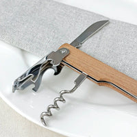 Wedding Gifts for Guests Personalized Wooden Wine Corkscrew with Box Customized Bottle Openers Wedding Souvenirs Party Favors Good Vibrations