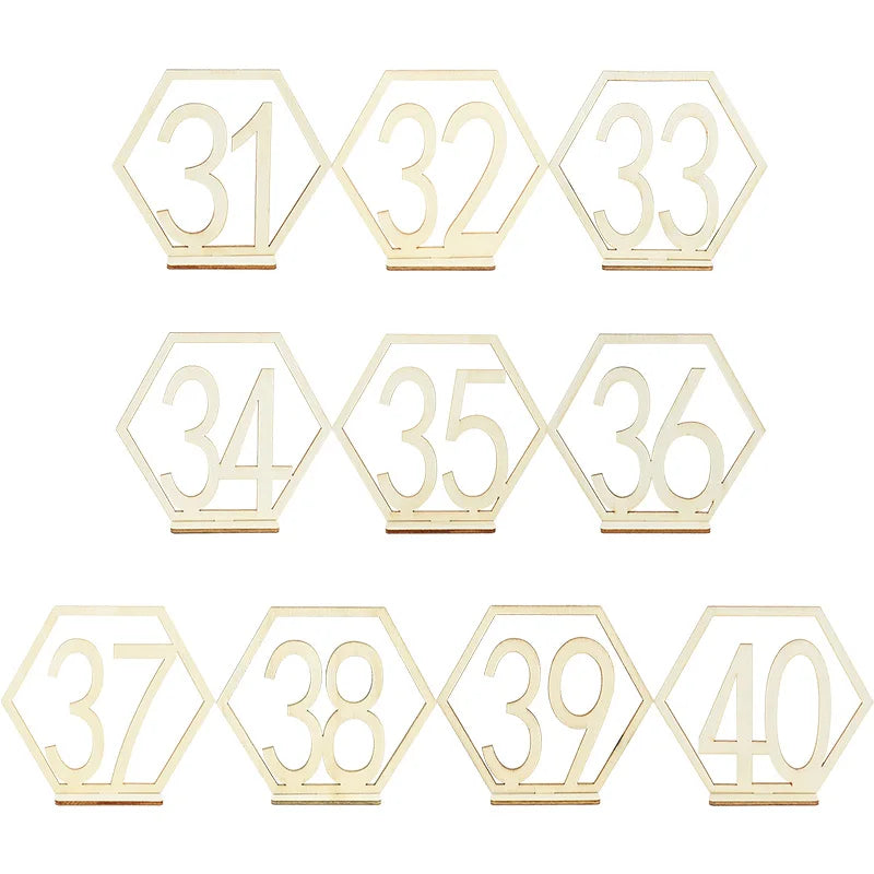 Wedding Number Wooden Table Place Card Rustic Wedding Engagement Reception Seat Decoration Number Signs Event Party Supplies Good Vibrations