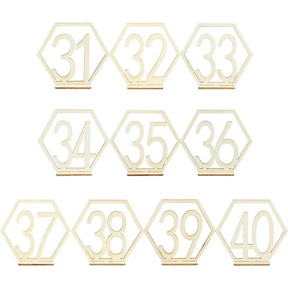 Wedding Number Wooden Table Place Card Rustic Wedding Engagement Reception Seat Decoration Number Signs Event Party Supplies Good Vibrations