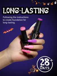 6 Colors Halloween Orange PINK Black Gel Nail Polish Set Black White Nail Gel Kit Soak Off UV LED Minicure DIY for Party Good Vibrations