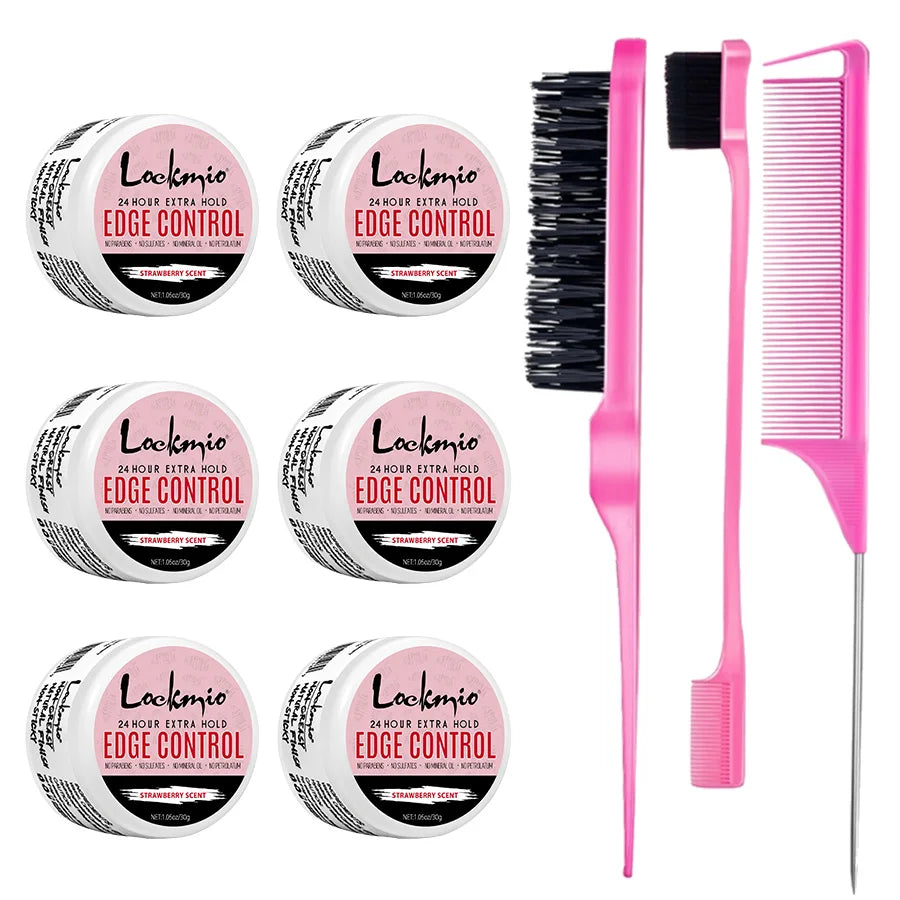 Women and Kid 30g Edge Control Gel Long Lasting Hold Control Wax Natural Finishing Anti-frizz Hair Wax Smoothing Styling Pomade Good Vibrations