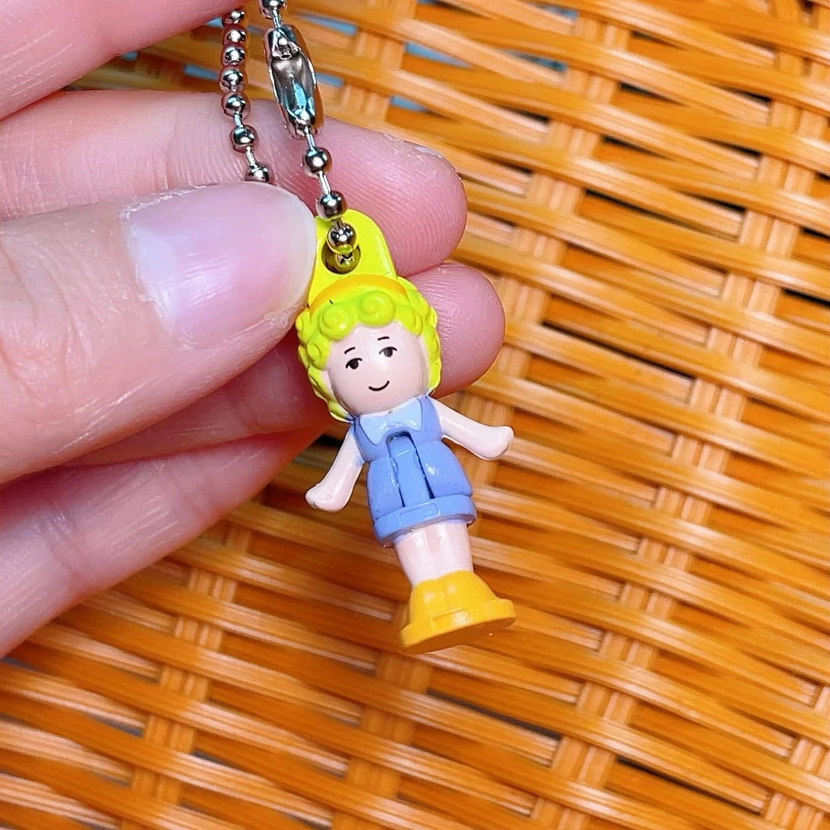 Bandai Polly Pocket Official Articulated Miniature Keychain Authentic Collectible Japanese Model Kit Gift for  Kids Adults Fans Good Vibrations