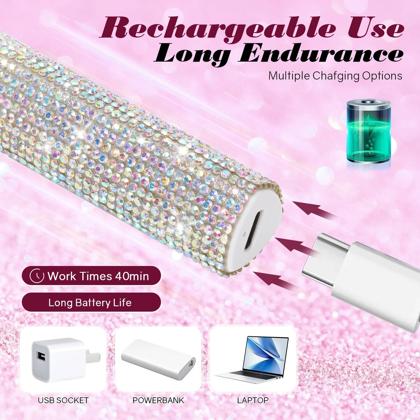 DianaBeauty Handheld Nail Dryer Lamp UV/LED Nail Curing All Gel Polish Nail Art Tool USB Rechargeabl Quick Dry Nail Lamp Good Vibrations Adult Super Store