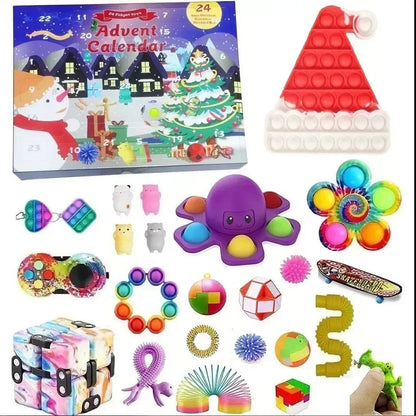 Christmas Advent Calendar for Kid girls boys gift Set for Chritmas Party 24 Days Countdown Calendar calendario de adviento Good Vibrations