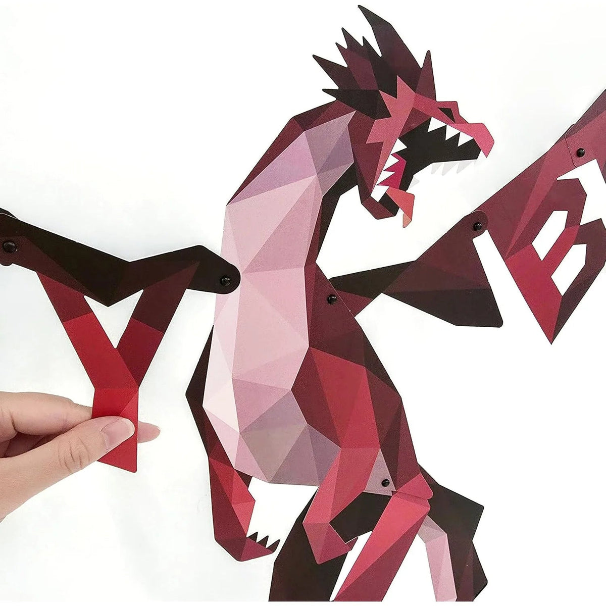 Dragon Party Decor Medieval Dragon Hanging Happy Birthday Banner Fire Wings Garland Geometric Fantasy Castle Streamer Decoration Good Vibrations