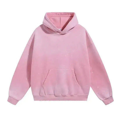 IEFB Spring New Trendy Sets Washed Sweatshirt Sweatpants Splash-ink Spray Dye Velvet Hoodies Autumn Male Wear Menwear 9W125 Good Vibrations