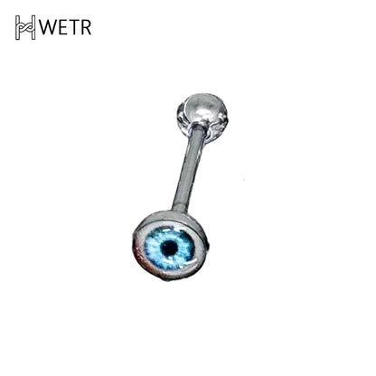 1 PC Stainless Steel 14G Tongue Rings Barbell Glowe Tongue Barbell Jewelry For Women Piercing Tongue Piercing Good Vibrations