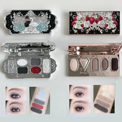 Moonlight Mermaid Gemstone Eyeshadow Palette Highly Pigmented Matte Shimmer Swan Ballet Eye shadow Collection Good Vibrations