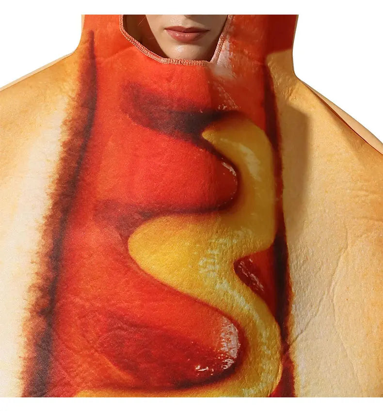 Halloween party costumes, hot dogs cosplay costumes stage performance costumes jumpsuits performance costumes Good Vibrations