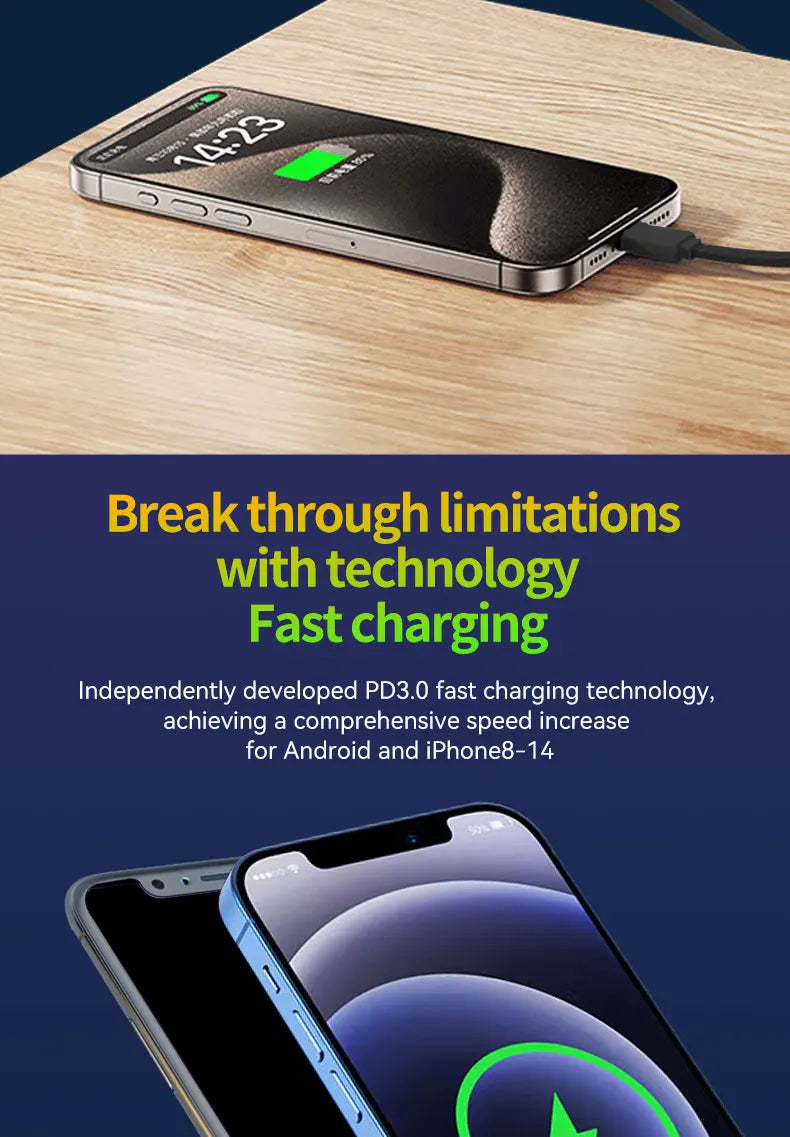 GaN 20W Fast charging PD3.0 Charger Type C lighting For iPhone 12 13 Samsung Huawei Xiaomi Mobile Phone EU/US Plug Wall Charger Good Vibrations