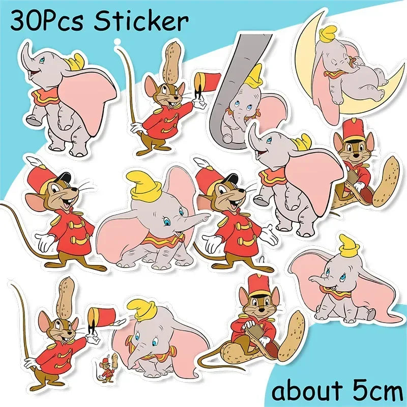 Dumbo Cute Birthday Party Decorations Tableware Kids  Cups Plates Tablewares Set Baby Shower Party Supplies for Children's Day Good Vibrations