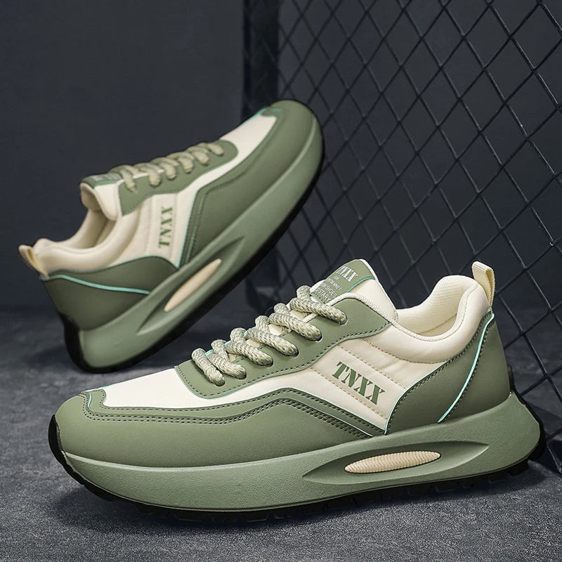 New Casual Sneakers Breathable Male Sneaker Round Toe Platform Outdoor Non-slip Comfortable Fashion Shoe Trend Shoes for Men Good Vibrations