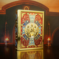 HTISOK Eastern Orthodox Holy Scriptures Gospel Book Cover  For Church With High Quality Handmade And Gold Plating Good Vibrations