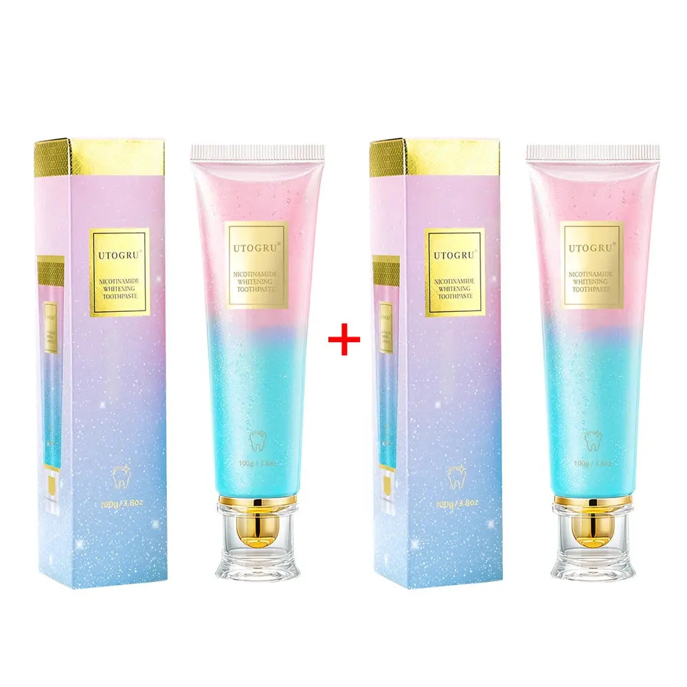 Whitening Toothpaste Nicotinamide Dazzling Toothpaste Remove Plaque Stains Teeth Oral Hygiene Clean Fresh Breath Teeth Care 100g Good Vibrations