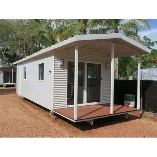Portable Expandable Container House for Family Leisure with 2-3 Bedrooms, Parent-Child Homestay Venue, 40ft 20ft Tiny House. Good Vibrations
