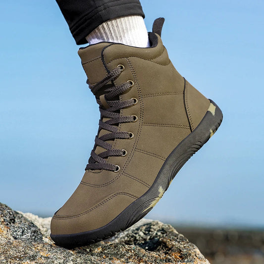 boots men outdoor walking shoes Wide-Toe-Box Barefoot Shoes for Men boots men flats Comfortable casual shoes men mocassin Good Vibrations