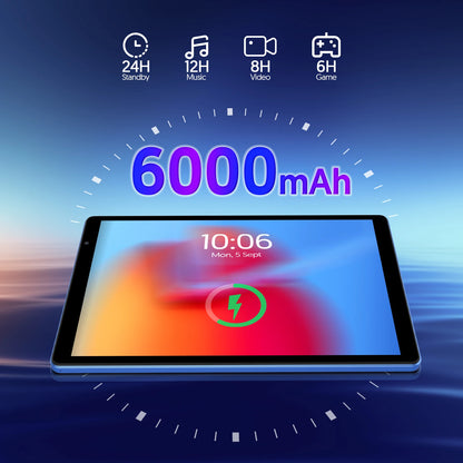 10-inch Android tablet, 4GB (2G + 2G memory expansion) RAM + 32GB ROM, 1280x800 IPS screen, dual cameras, WiFi, 6000 mAh battery Good Vibrations