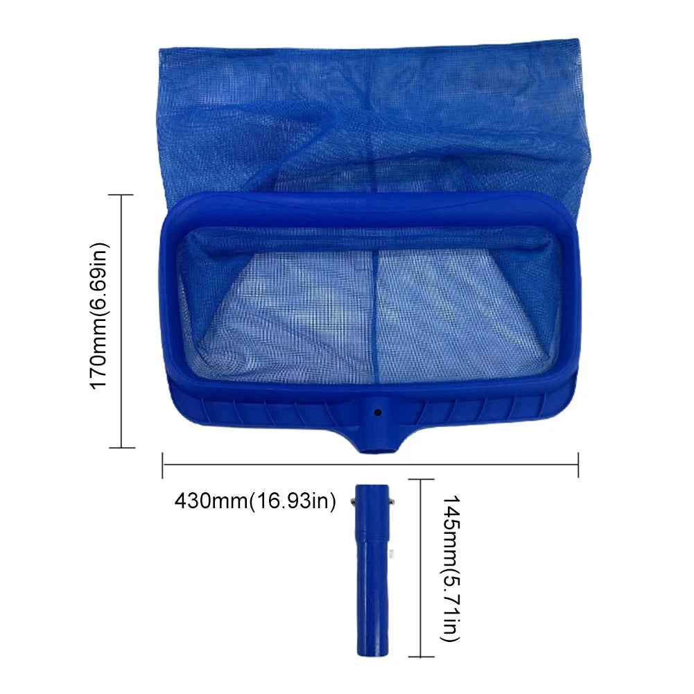 Swimming Pool Cleaning Net Professional Leaf Rake Deep Bag Large Capacity Thickened Frame Pool Leaf Skimmer Net Pool Clean Tool Good Vibrations