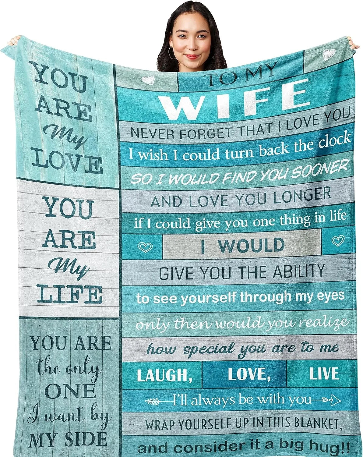 Gifts from Daughter Son for Mother's Day Birthday Mom Gifts Anniversary Unique Gifts for Mom Super Soft Flannel Throw Blankets Good Vibrations
